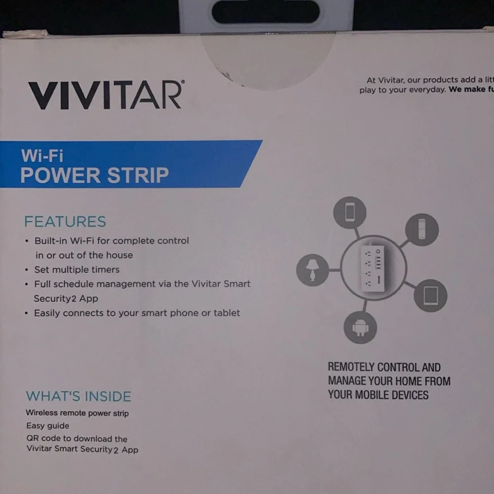 Vivitar smart security wi-fi power strip